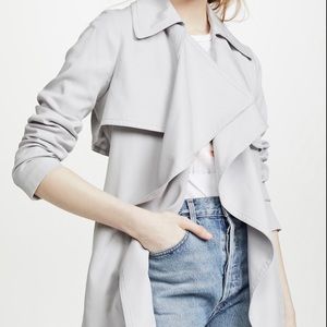 Club Monaco Grey Waterfall Claudine Trench Coat XS